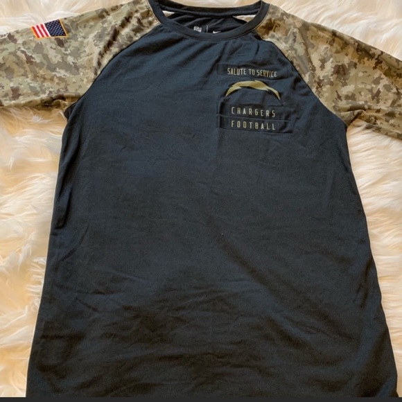 Nike Tops Nike Salute to Service Chargers Jersey - Picture 1 of 4